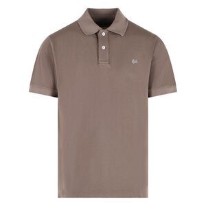 Erl Brown Cotton Polo Shirt Men
